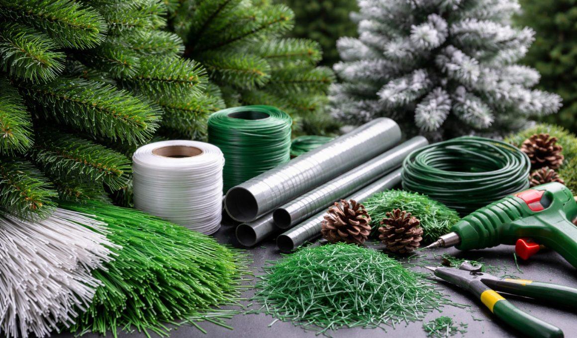 Ce materiale sunt folosite la fabricarea brazilor artificiali de Crăciun?